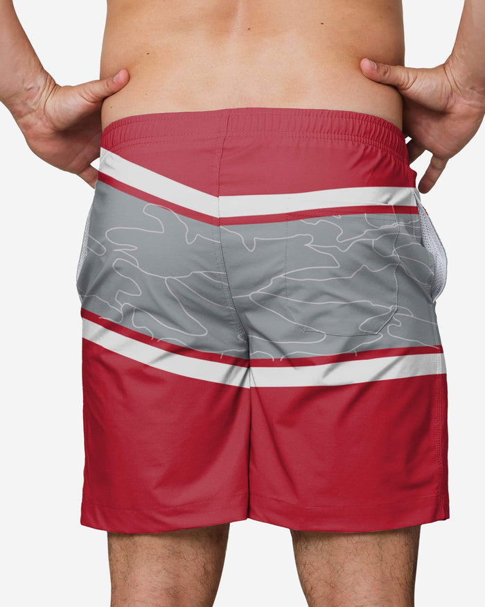 Ohio State Buckeyes Big Wordmark Swimming Trunks FOCO - FOCO.com