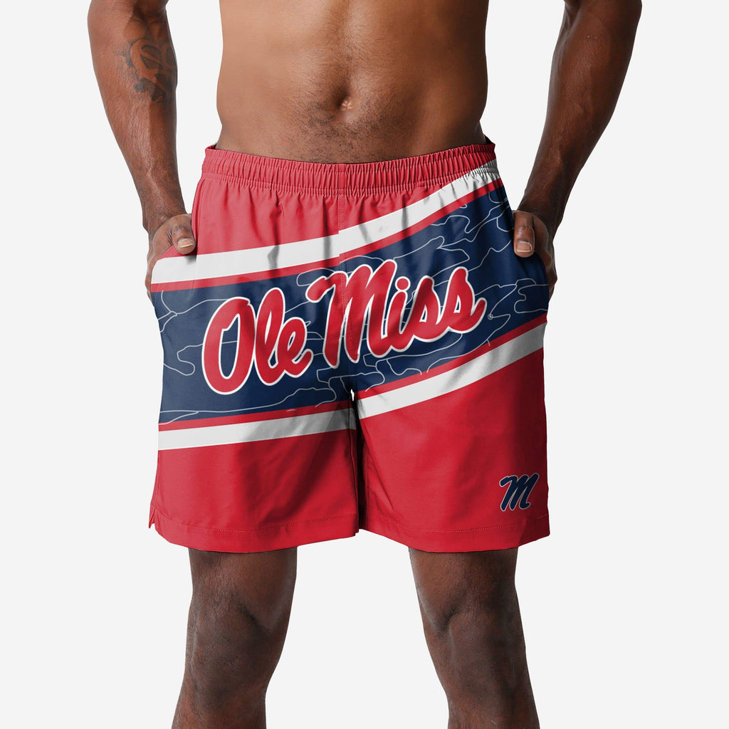 Ole Miss Rebels Big Wordmark Swimming Trunks FOCO S - FOCO.com