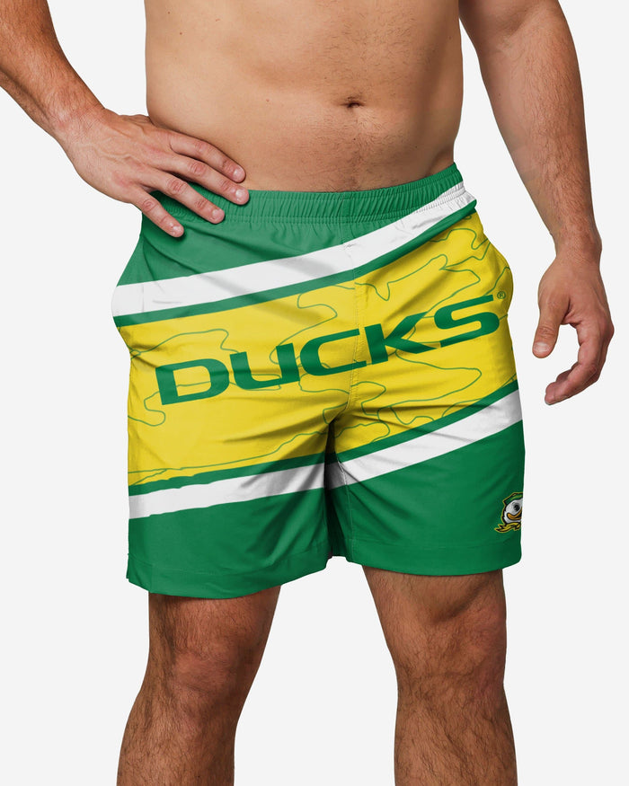 Oregon Ducks Big Wordmark Swimming Trunks FOCO S - FOCO.com