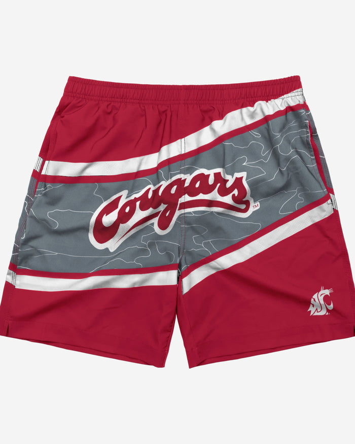 Washington State Cougars Big Wordmark Swimming Trunks FOCO - FOCO.com