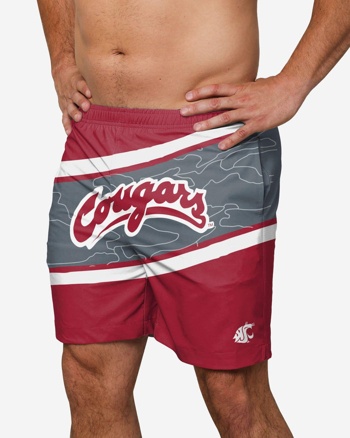 Washington State Cougars Big Wordmark Swimming Trunks FOCO S - FOCO.com