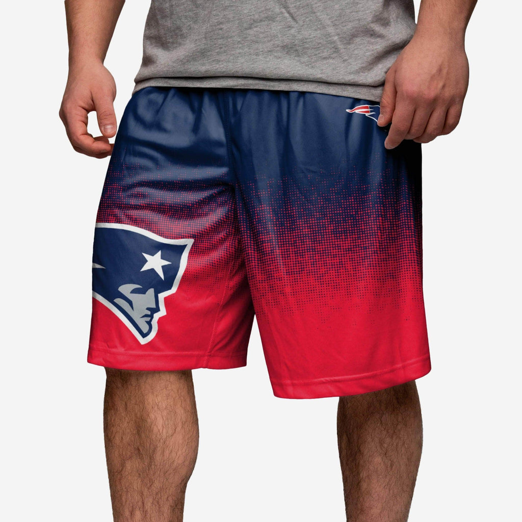 New England Patriots Gradient Polyester Shorts FOCO - FOCO.com