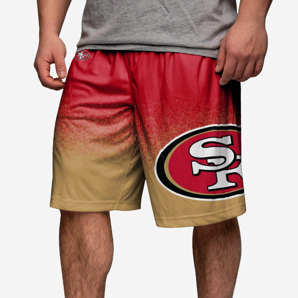 San Francisco 49ers Gradient Polyester Shorts FOCO - FOCO.com