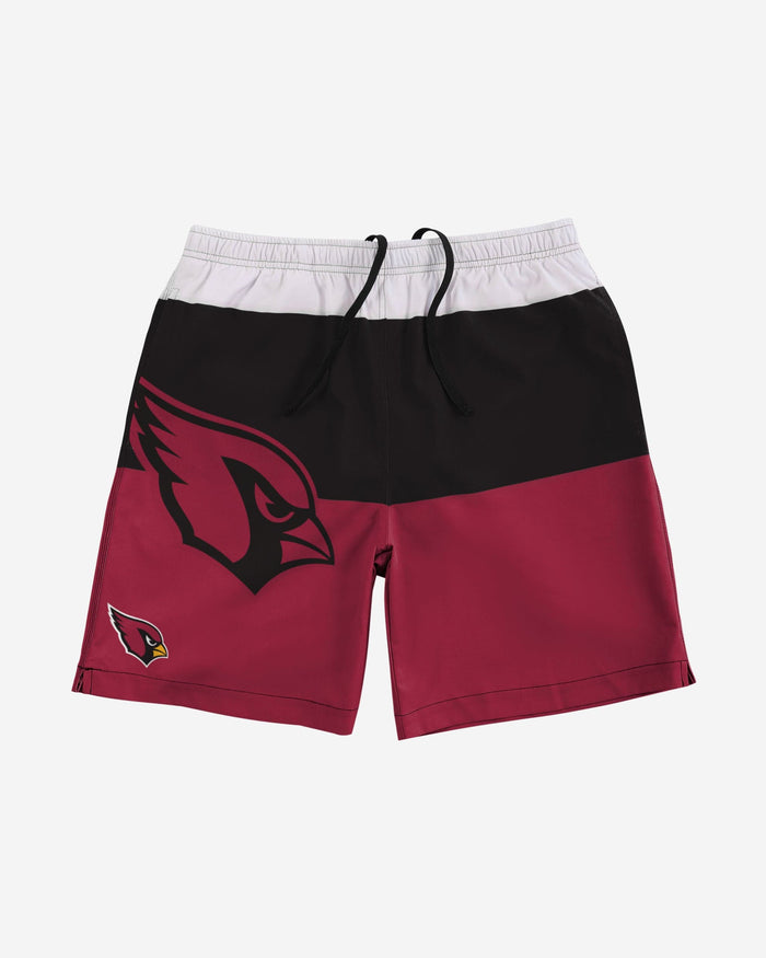 Arizona Cardinals 3 Stripe Big Logo Swimming Trunks FOCO - FOCO.com