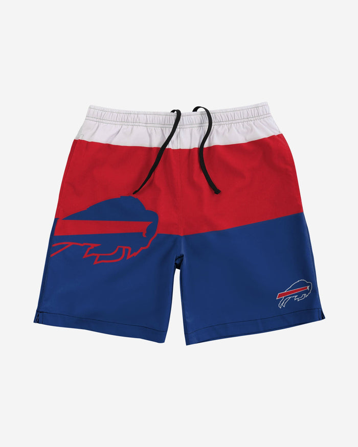 Buffalo Bills 3 Stripe Big Logo Swimming Trunks FOCO - FOCO.com