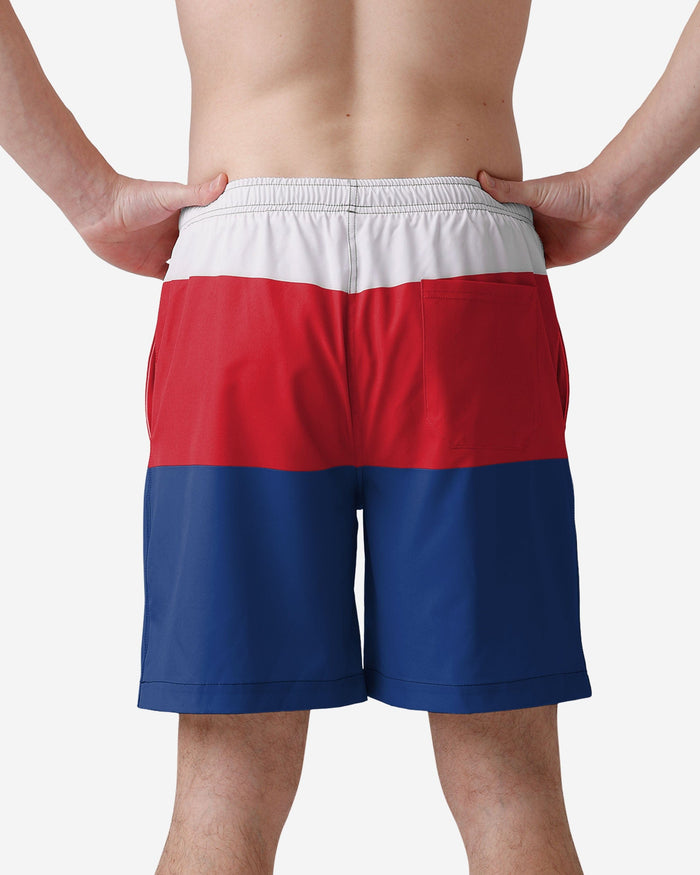 Buffalo Bills 3 Stripe Big Logo Swimming Trunks FOCO - FOCO.com