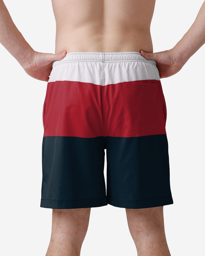 Houston Texans 3 Stripe Big Logo Swimming Trunks FOCO - FOCO.com