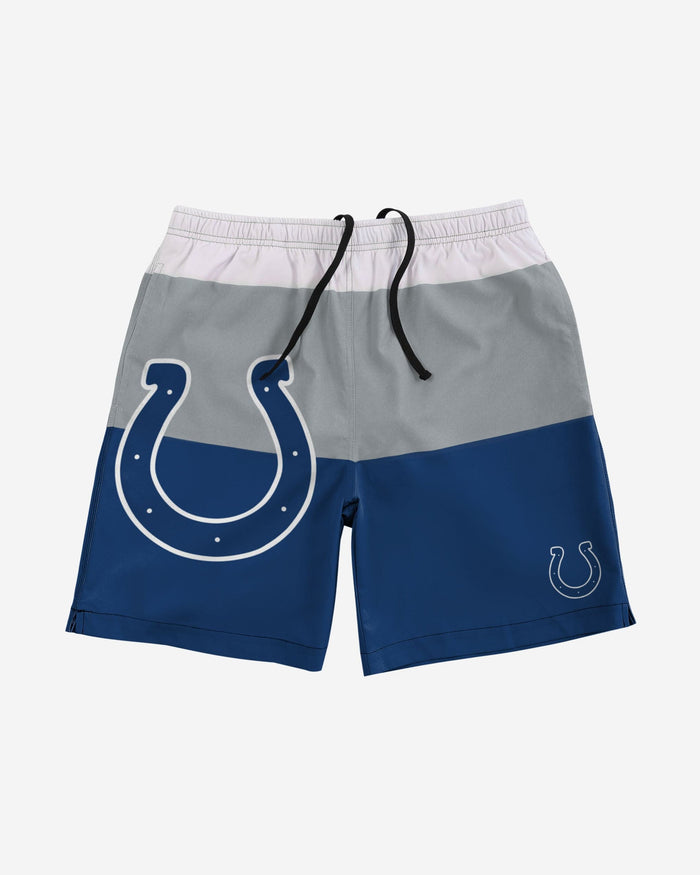 Indianapolis Colts 3 Stripe Big Logo Swimming Trunks FOCO - FOCO.com