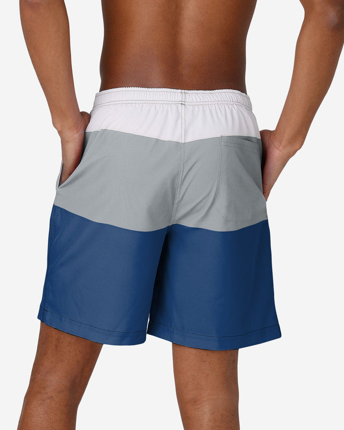 Indianapolis Colts 3 Stripe Big Logo Swimming Trunks FOCO - FOCO.com