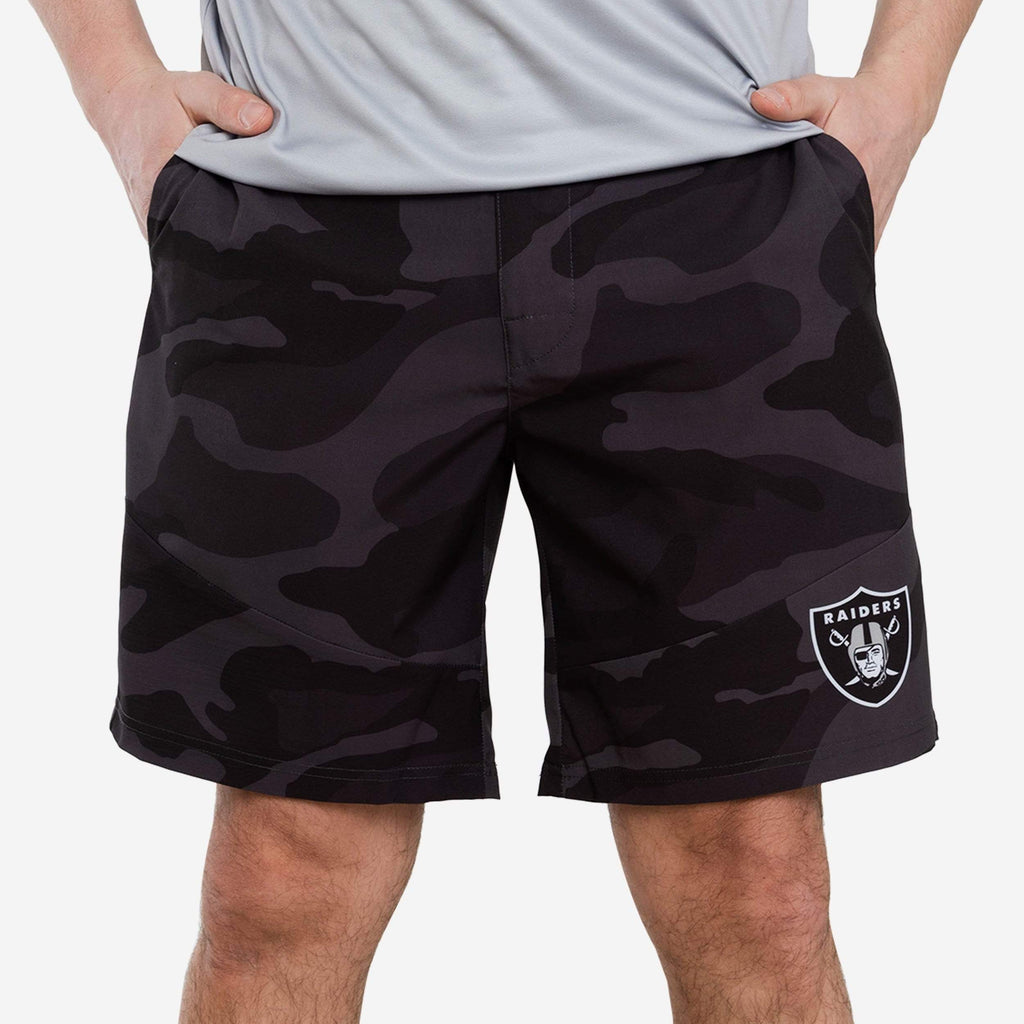 Las Vegas Raiders Nightcap Camo Walking Shorts FOCO S - FOCO.com