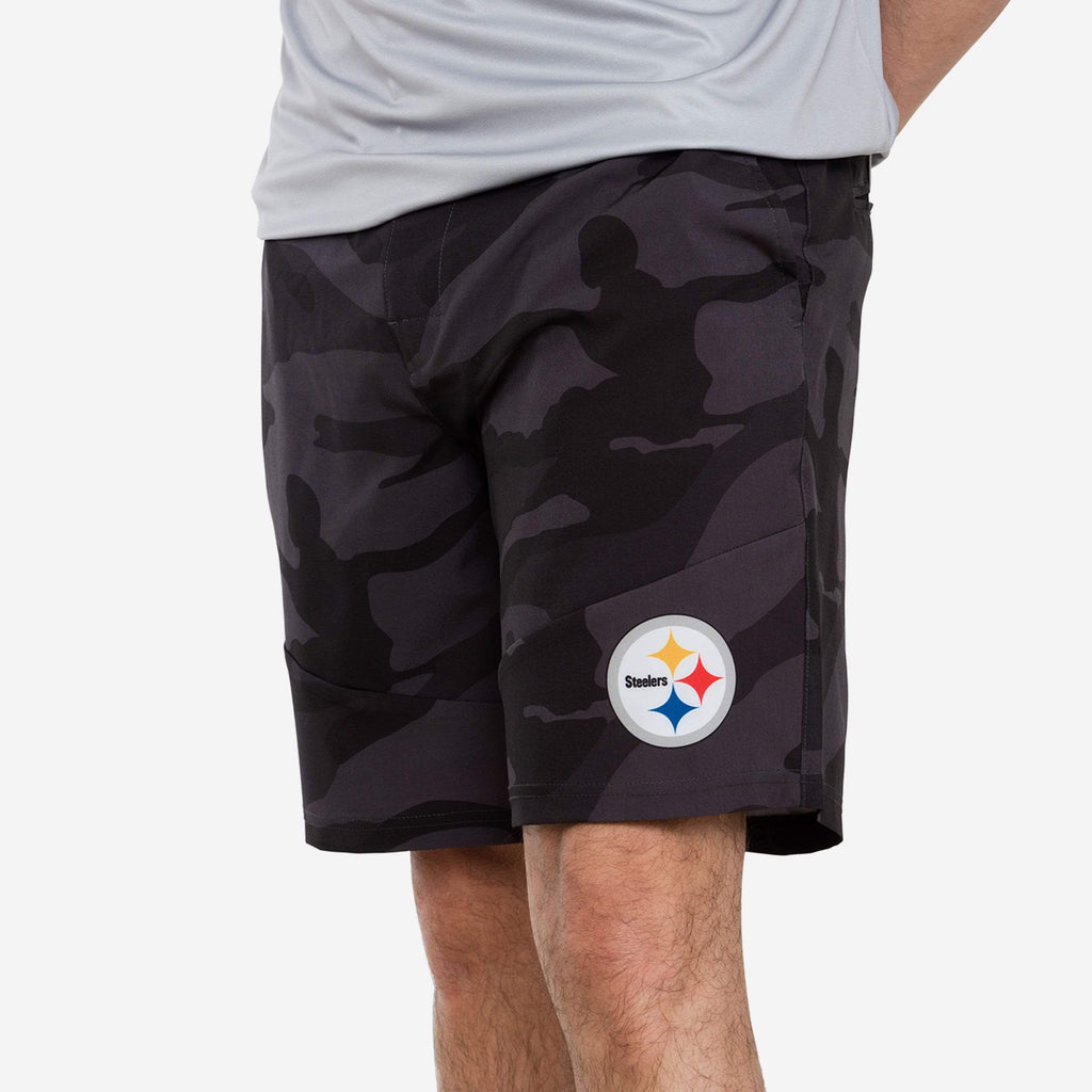 Pittsburgh Steelers Nightcap Camo Walking Shorts FOCO S - FOCO.com