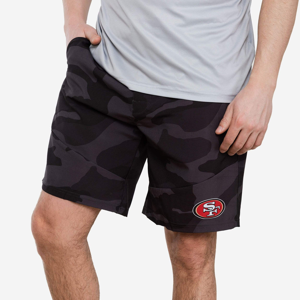 San Francisco 49ers Nightcap Camo Walking Shorts FOCO S - FOCO.com