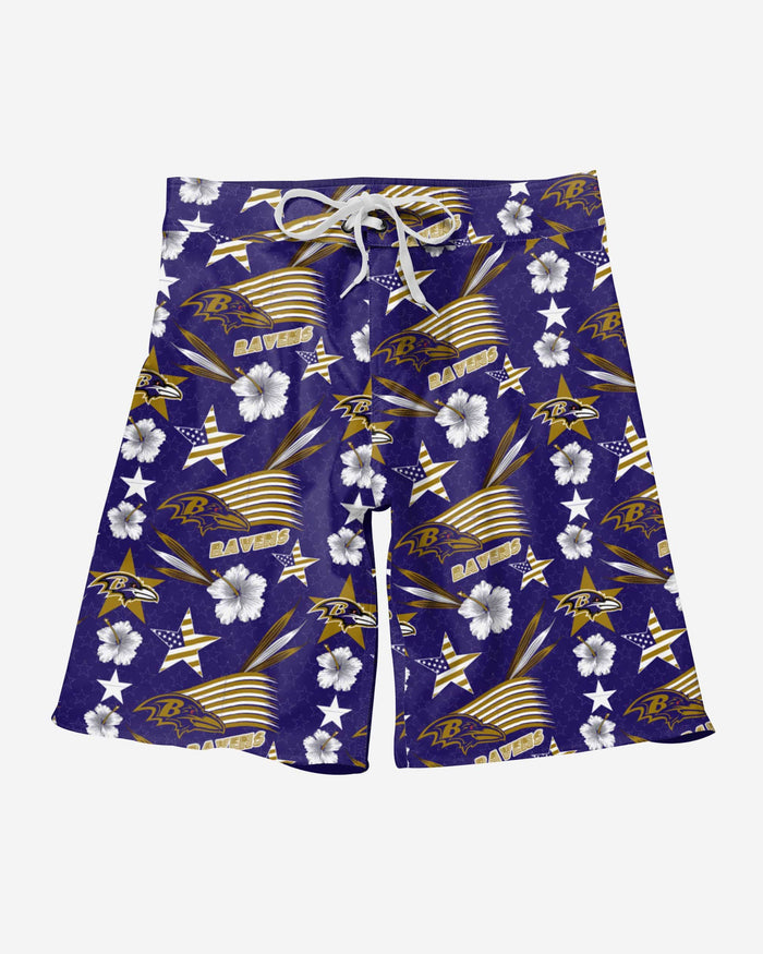 Baltimore Ravens Americana Boardshorts FOCO - FOCO.com