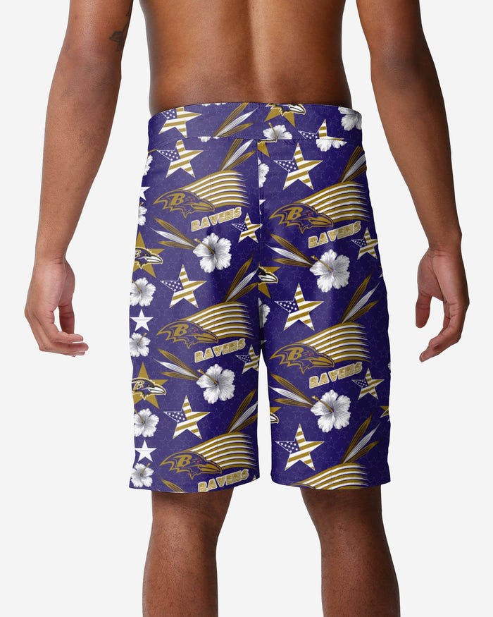 Baltimore Ravens Americana Boardshorts FOCO - FOCO.com