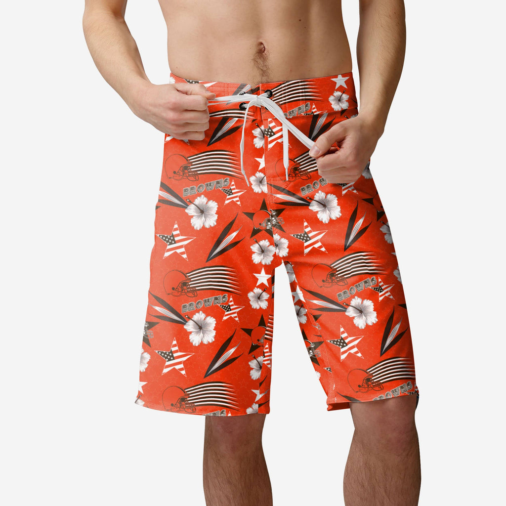 Cleveland Browns Original Americana Boardshorts FOCO S - FOCO.com