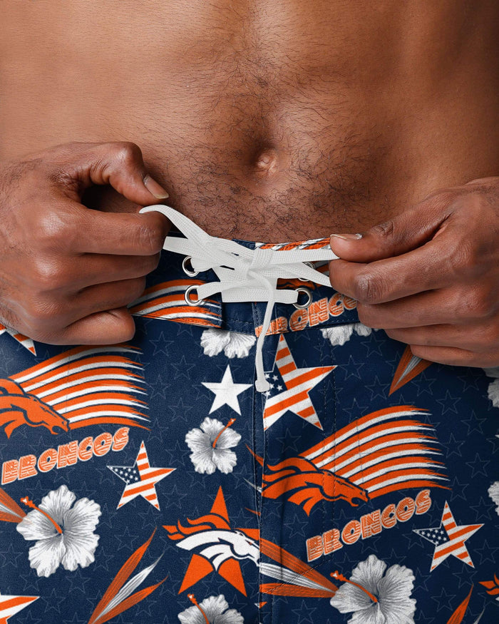 Denver Broncos Americana Boardshorts FOCO - FOCO.com