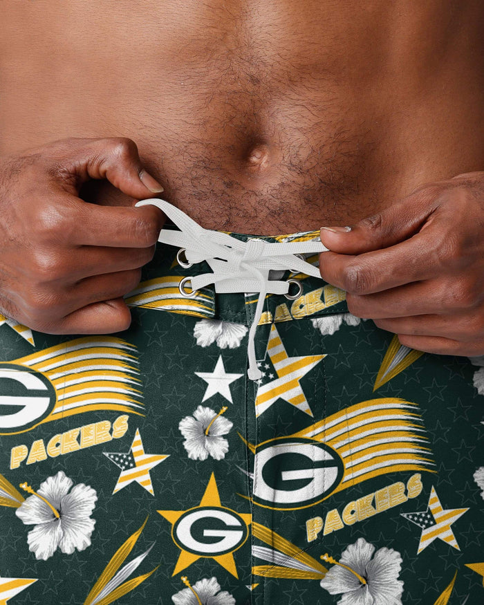 Green Bay Packers Americana Boardshorts FOCO - FOCO.com