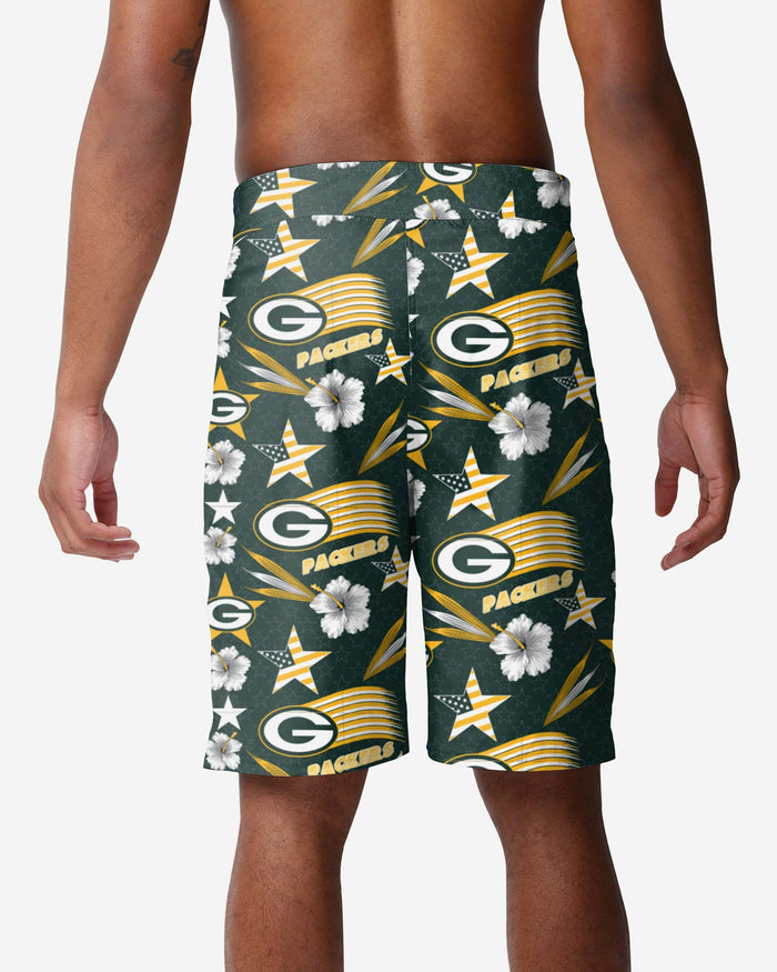 Green Bay Packers Americana Boardshorts FOCO - FOCO.com