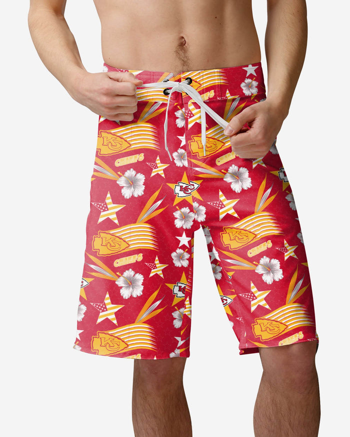 Kansas City Chiefs Americana Boardshorts FOCO S - FOCO.com