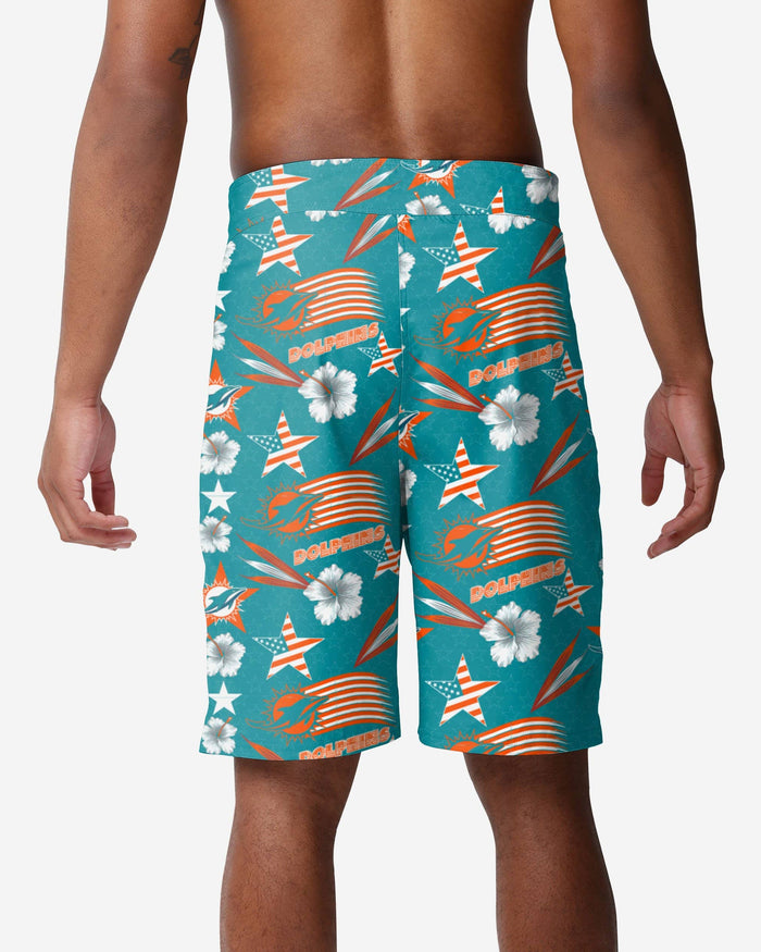 Miami Dolphins Americana Boardshorts FOCO - FOCO.com