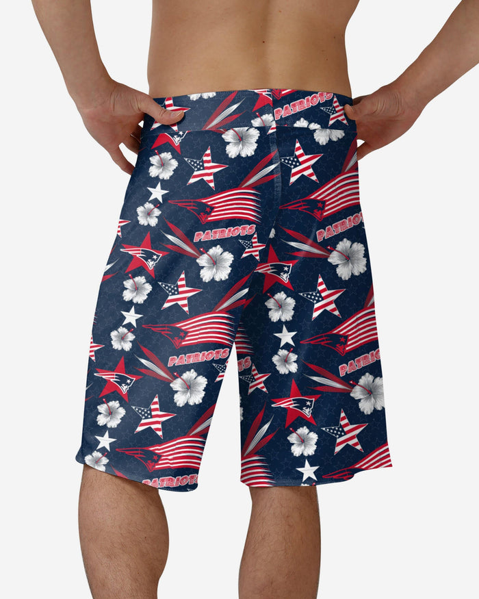 New England Patriots Americana Boardshorts FOCO - FOCO.com