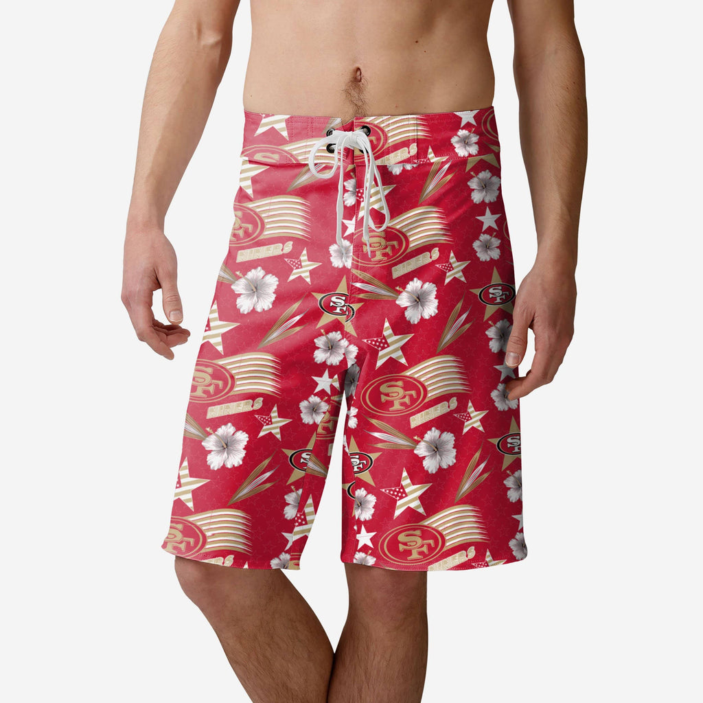 San Francisco 49ers Americana Boardshorts FOCO S - FOCO.com