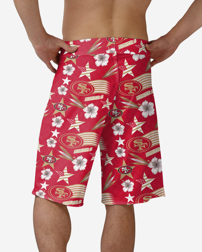 San Francisco 49ers Americana Boardshorts FOCO - FOCO.com