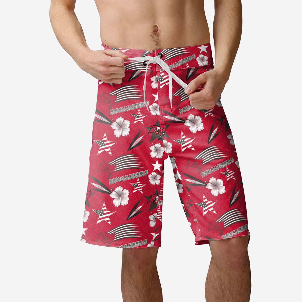 Tampa Bay Buccaneers Americana Boardshorts FOCO S - FOCO.com