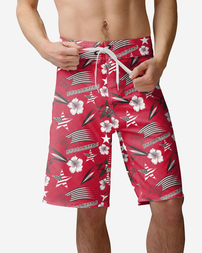 Tampa Bay Buccaneers Americana Boardshorts FOCO S - FOCO.com