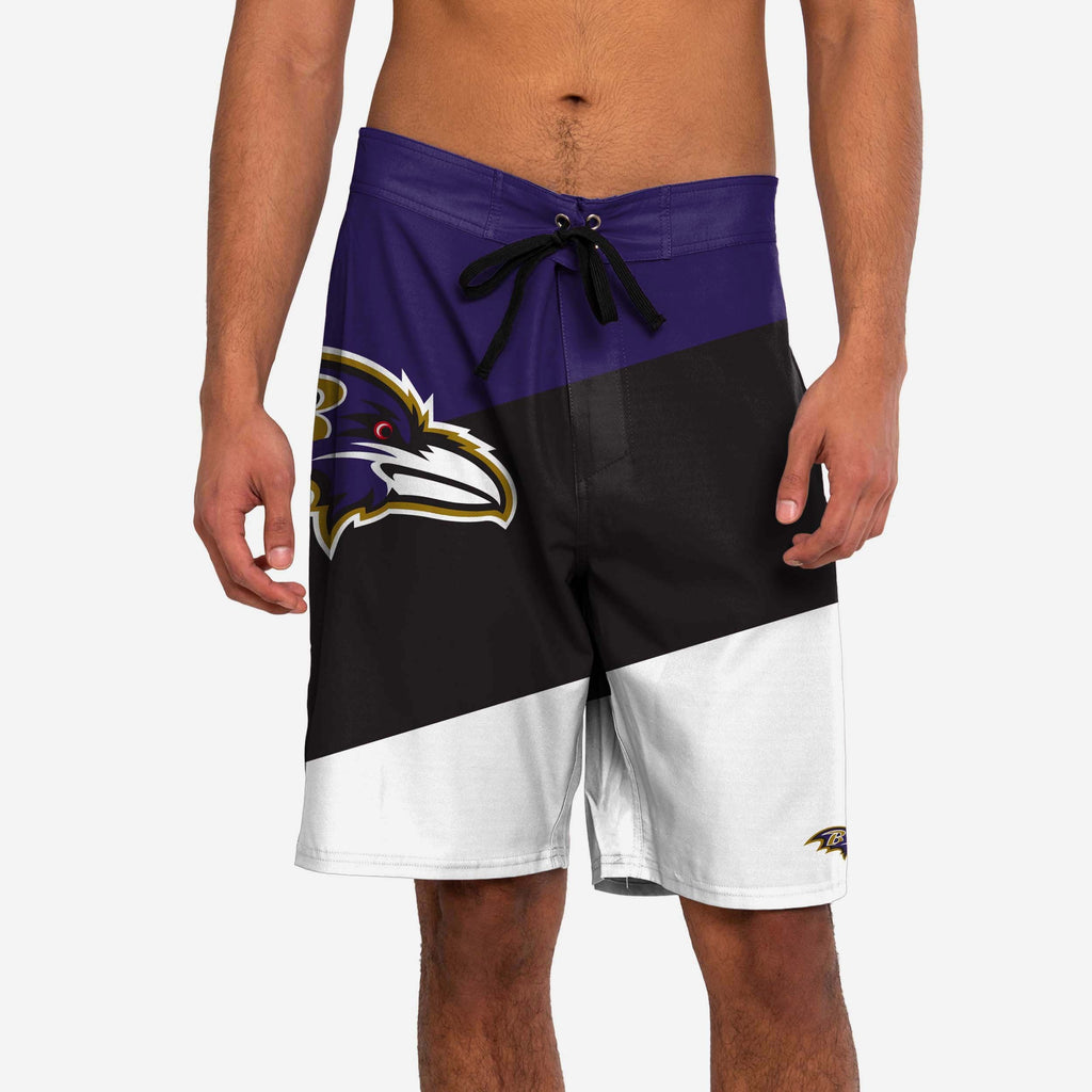 Baltimore Ravens Color Dive Boardshorts FOCO S - FOCO.com