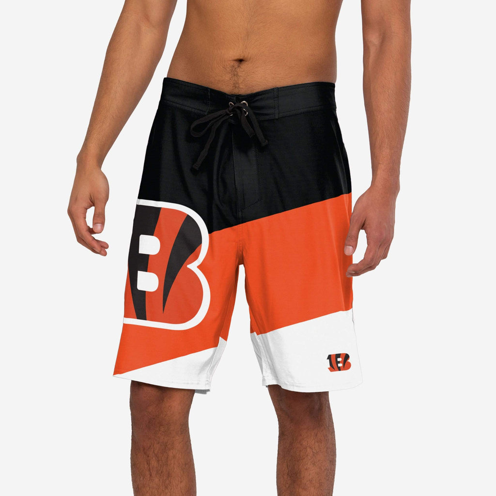 Cincinnati Bengals Color Dive Boardshorts FOCO S - FOCO.com