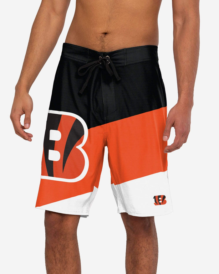 Cincinnati Bengals Color Dive Boardshorts FOCO S - FOCO.com