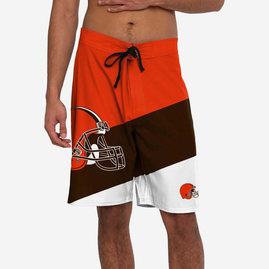 Cleveland Browns Original Color Dive Boardshorts FOCO S - FOCO.com