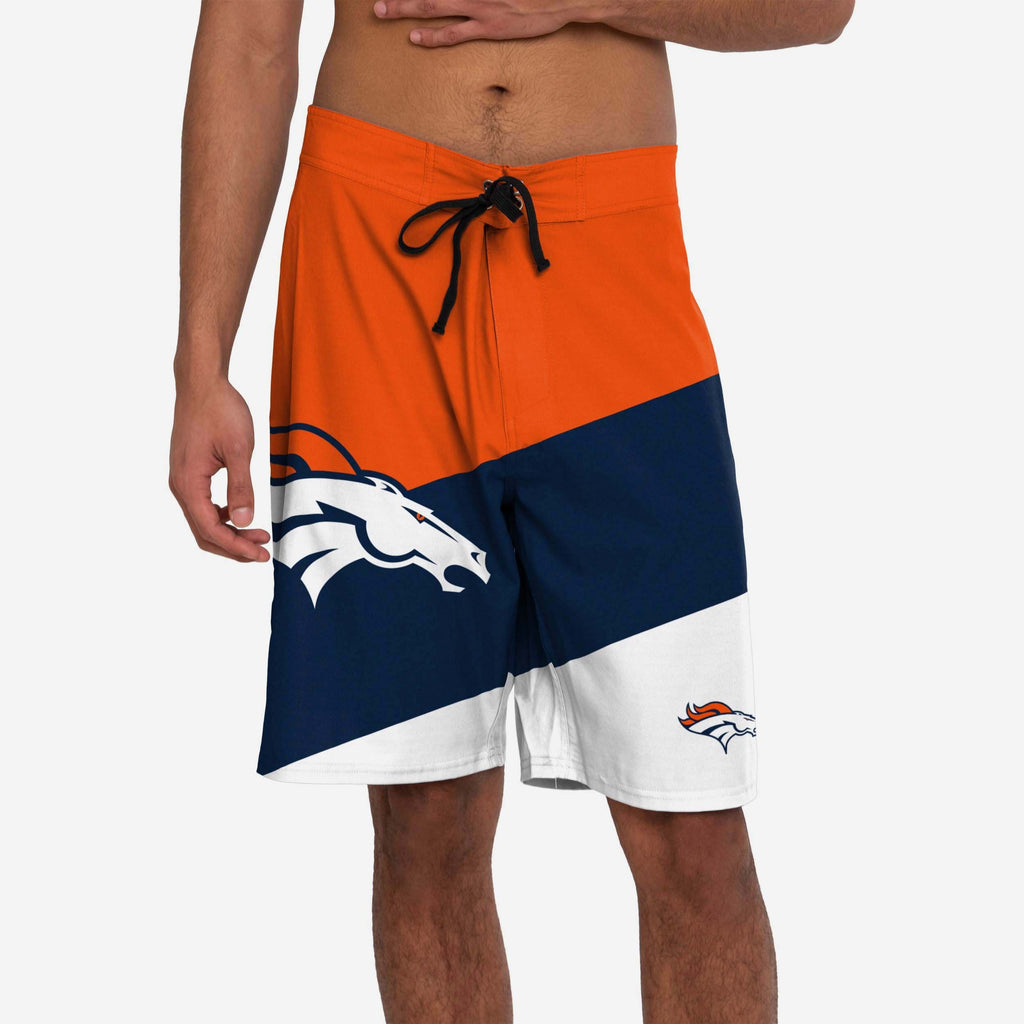 Denver Broncos Color Dive Boardshorts FOCO S - FOCO.com