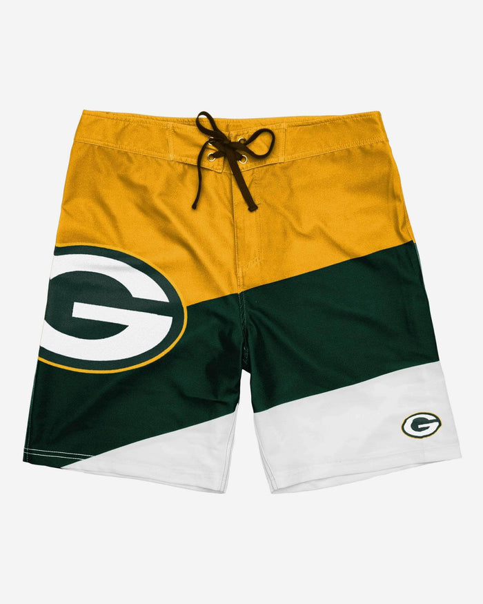 Green Bay Packers Color Dive Boardshorts FOCO - FOCO.com