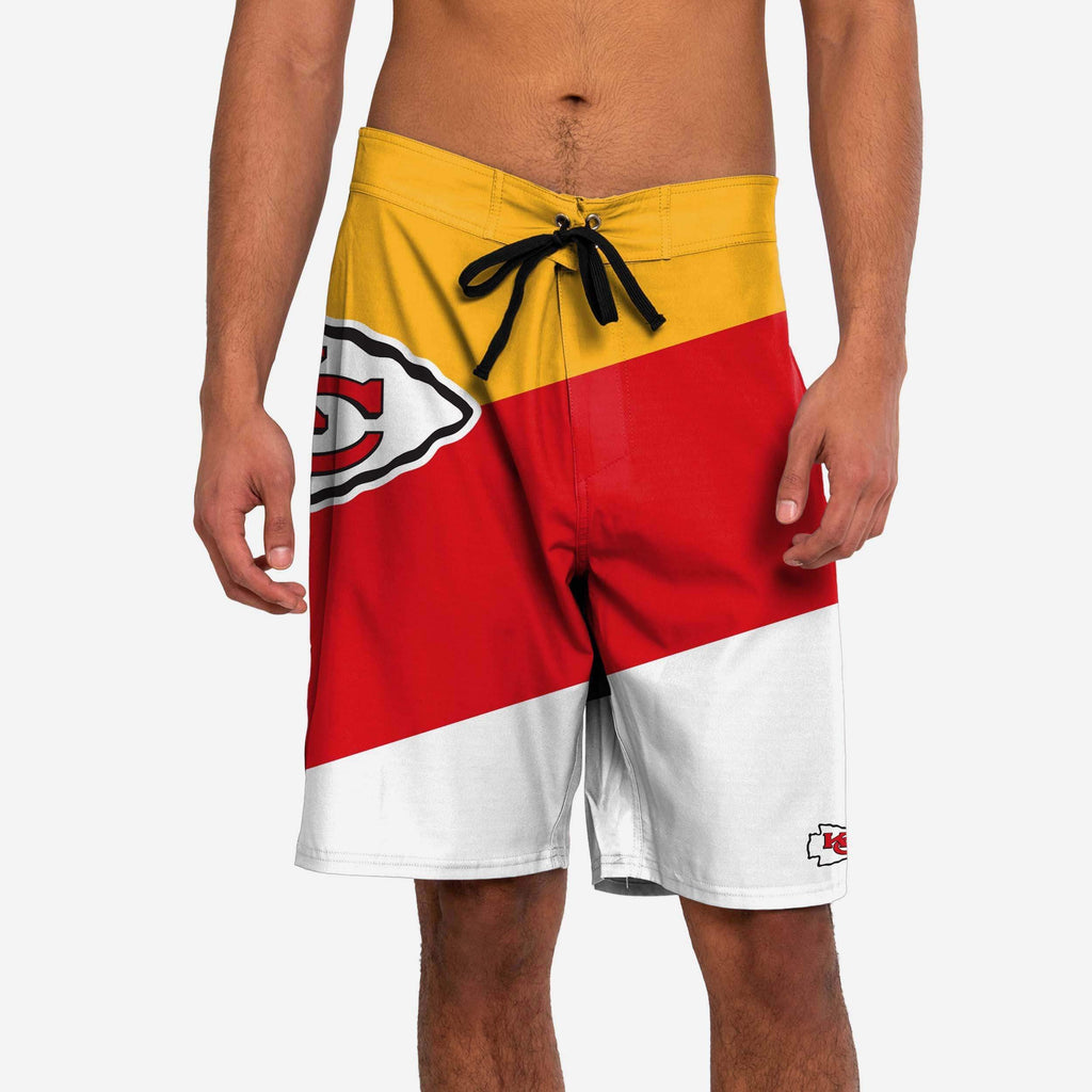 Kansas City Chiefs Color Dive Boardshorts FOCO S - FOCO.com