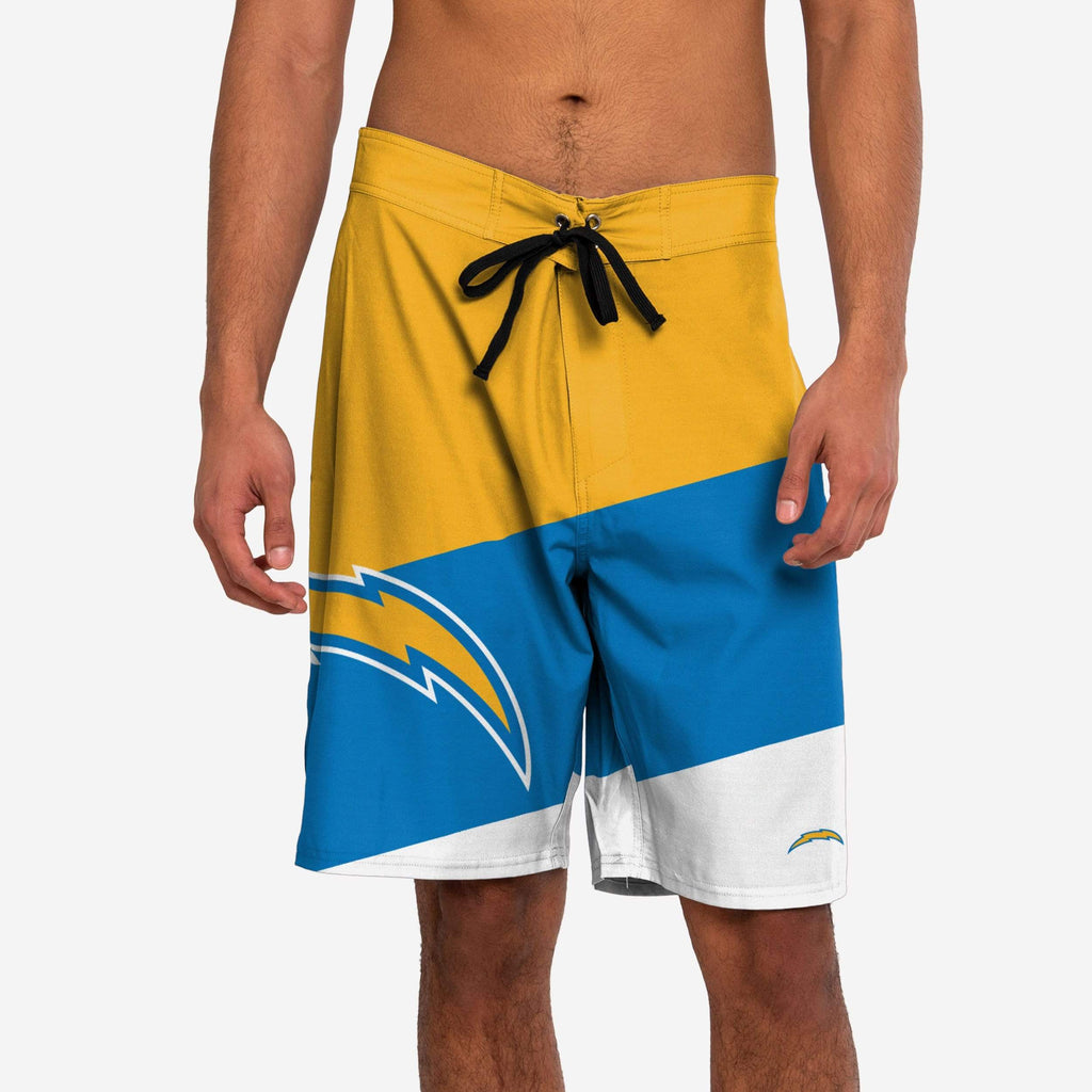 Los Angeles Chargers Color Dive Boardshorts FOCO S - FOCO.com