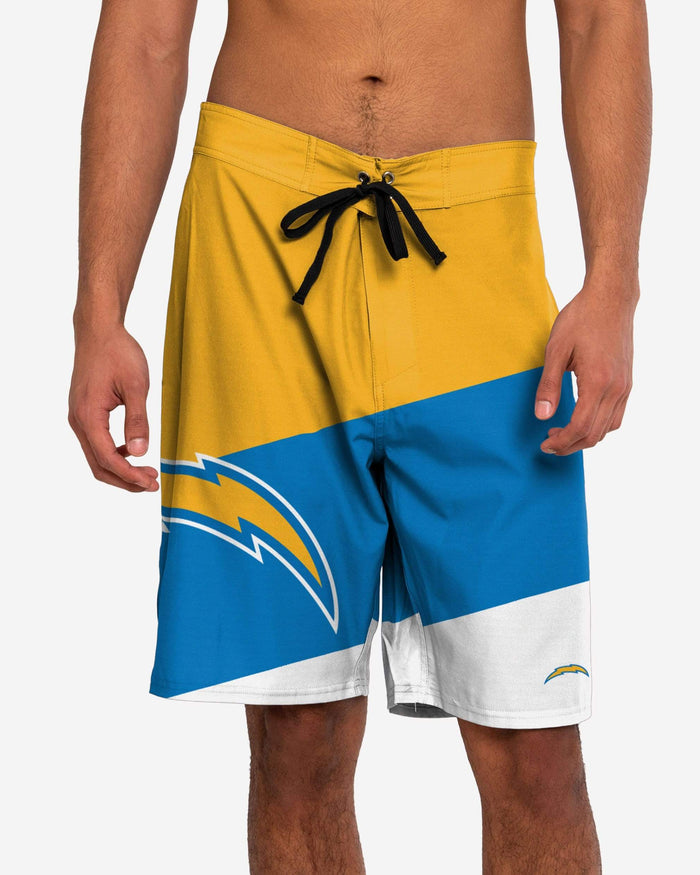 Los Angeles Chargers Color Dive Boardshorts FOCO S - FOCO.com