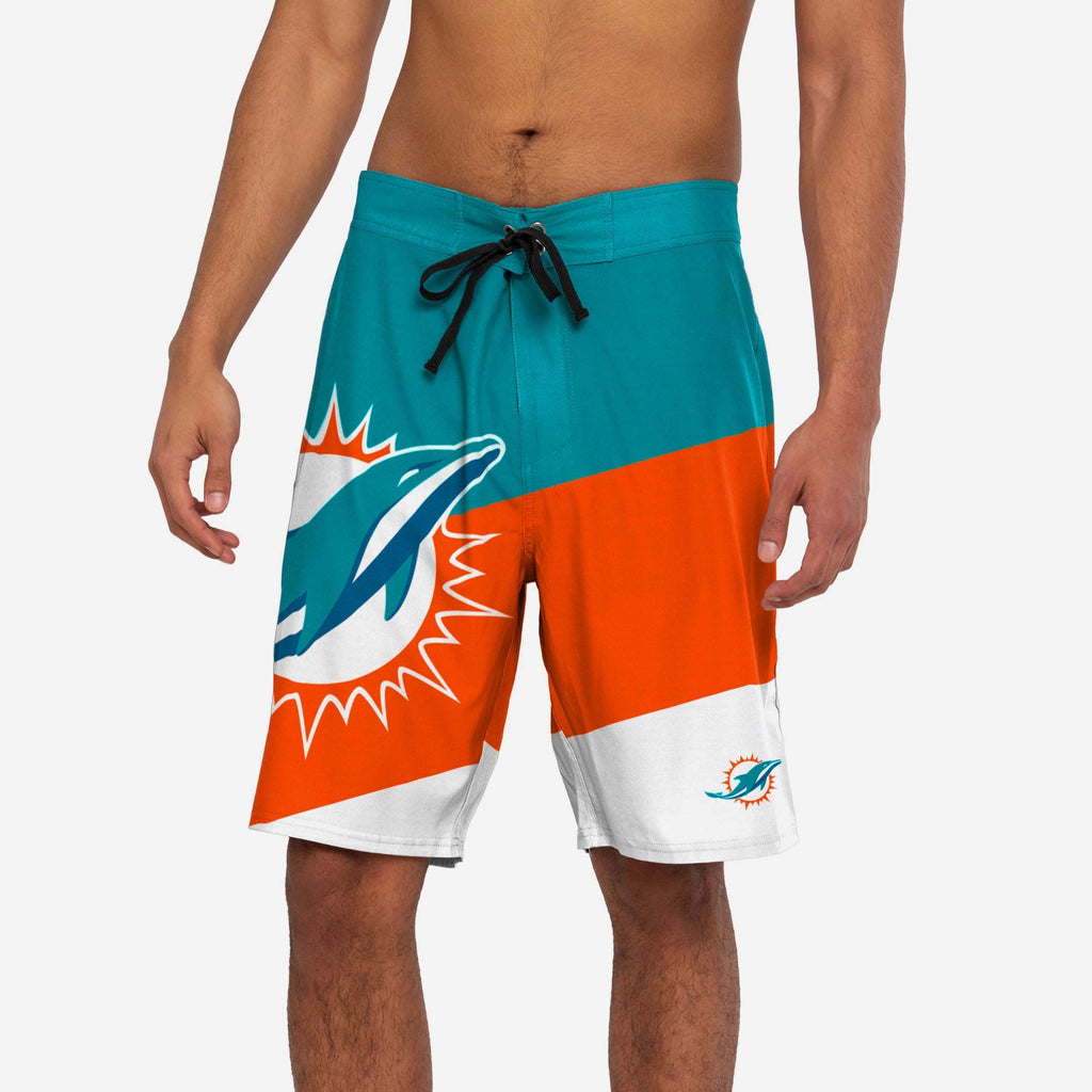 Miami Dolphins Color Dive Boardshorts FOCO S - FOCO.com