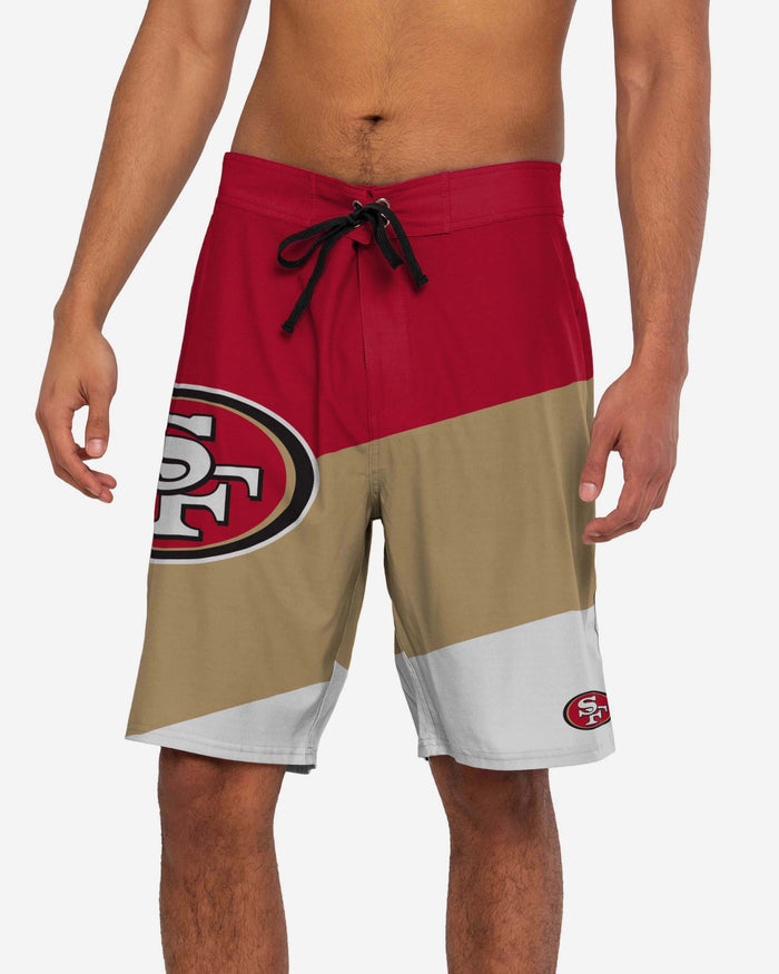 San Francisco 49ers Color Dive Boardshorts FOCO S - FOCO.com