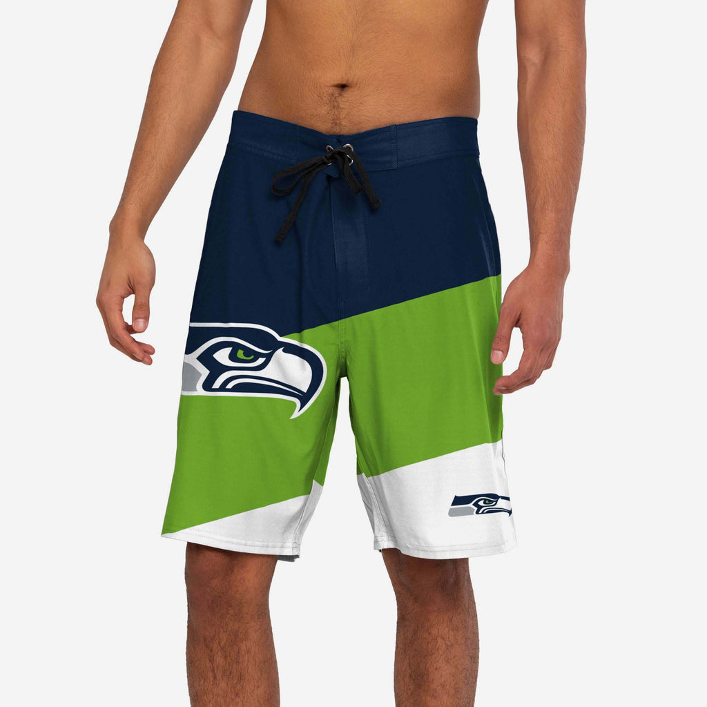 Seattle Seahawks Color Dive Boardshorts FOCO S - FOCO.com