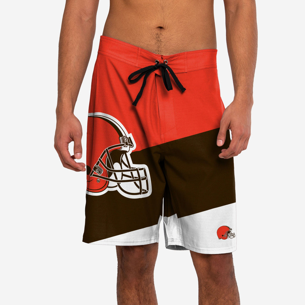 Cleveland Browns Color Dive Boardshort FOCO S - FOCO.com