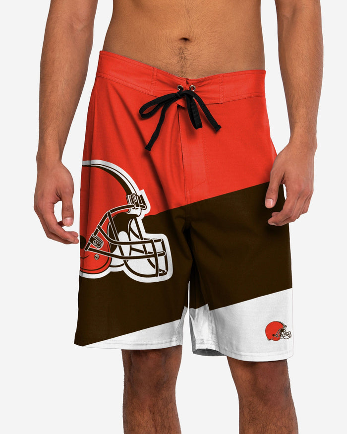 Cleveland Browns Color Dive Boardshort FOCO S - FOCO.com