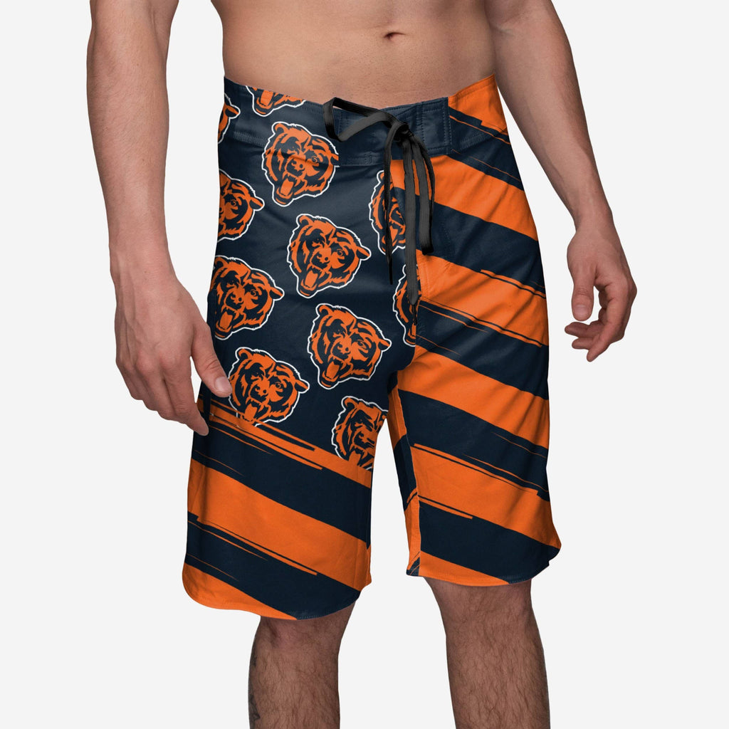 Chicago Bears Diagonal Flag Boardshorts FOCO S - FOCO.com