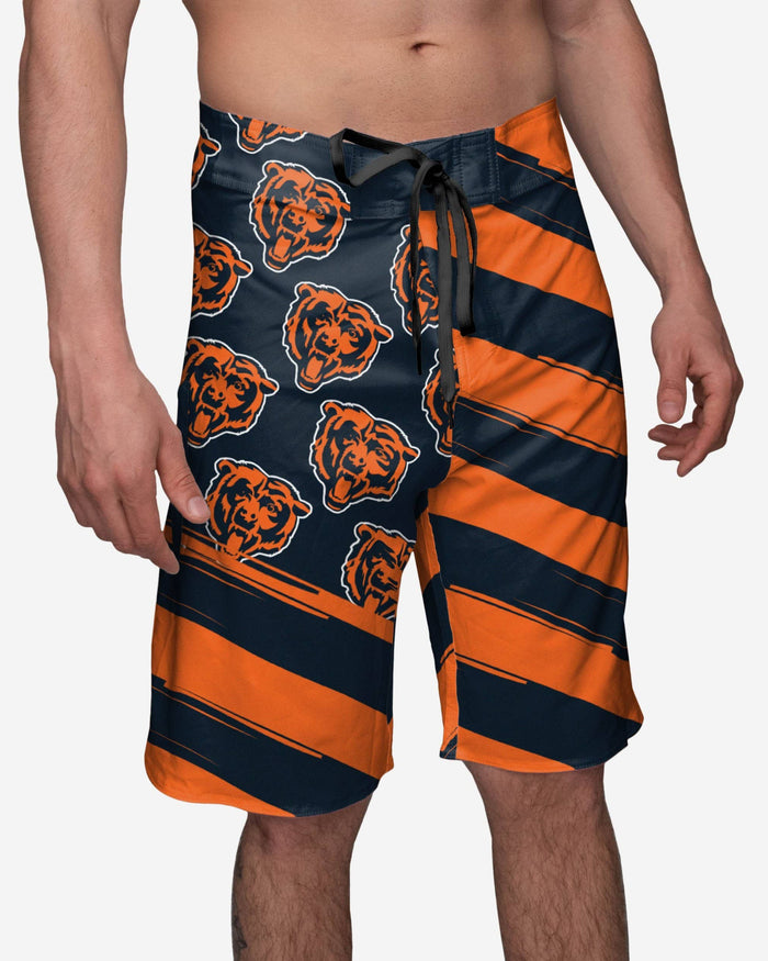 Chicago Bears Diagonal Flag Boardshorts FOCO S - FOCO.com