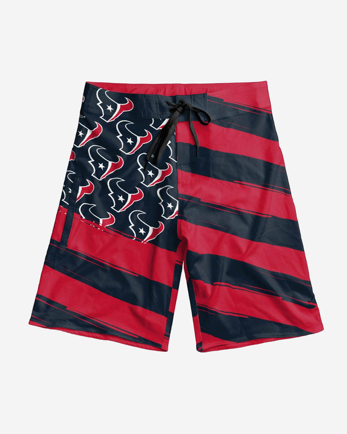 Houston Texans Diagonal Flag Boardshorts FOCO - FOCO.com