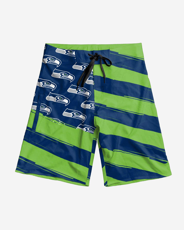 Seattle Seahawks Diagonal Flag Boardshorts FOCO - FOCO.com