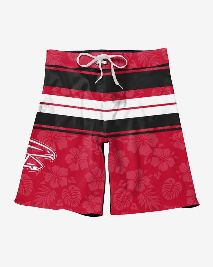 Atlanta Falcons Hibiscus Boardwalk Stripe Boardshorts FOCO - FOCO.com