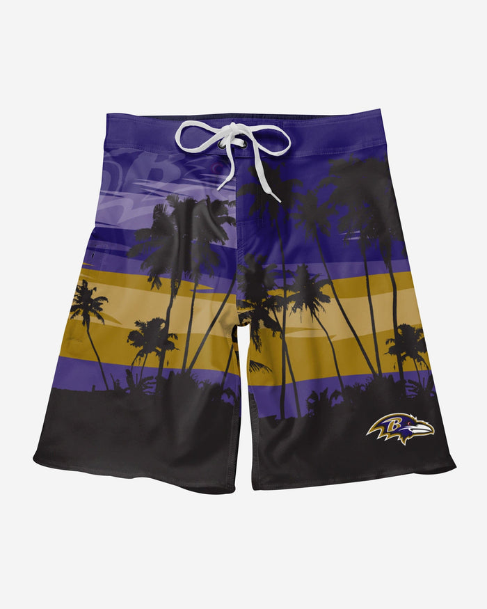 Baltimore Ravens Sunset Boardshorts FOCO - FOCO.com