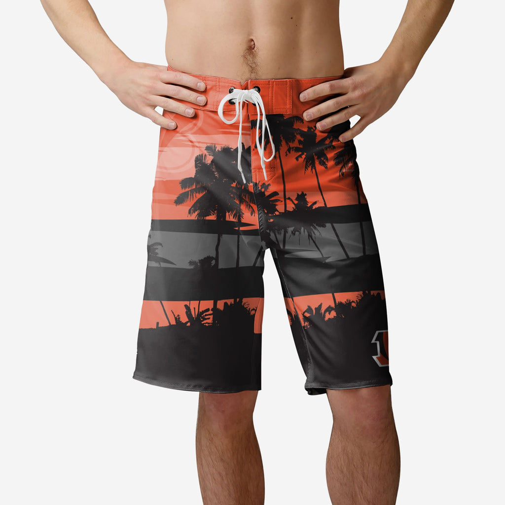 Cincinnati Bengals Sunset Boardshorts FOCO S - FOCO.com